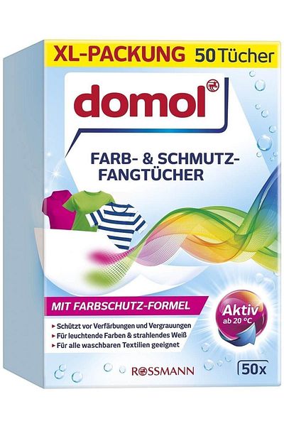 DOMOL 50 Color Separator Wipes Washing Machine