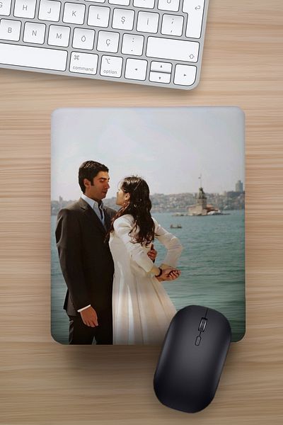 Ludios Подложка за мишка Polat Elif Love Gift - поддръжка за китката и забавен дизайн