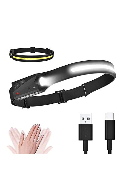 Proware Sensörlü Kafa Lambası - Kafa Feneri - 5 Modlu Kamp Lambası -Tepe Işığı-Kamp Kafa Led Işık-Kafa Işığı