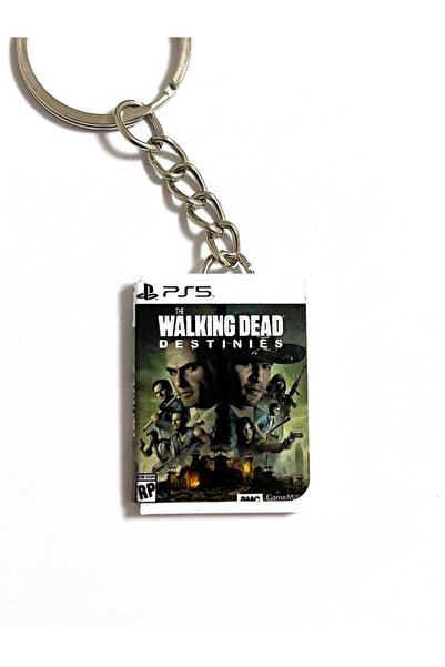 Cosmic Star The Walking Dead Destinies TWD Ps5 Minyatür Oyun Kutusu Anahtarlık