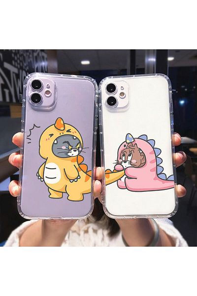 enfein Balporsuku حافظات شفافة حصرية للأزواج (للعشاق) متوافقة مع هاتف iPhone 13 Sarışın