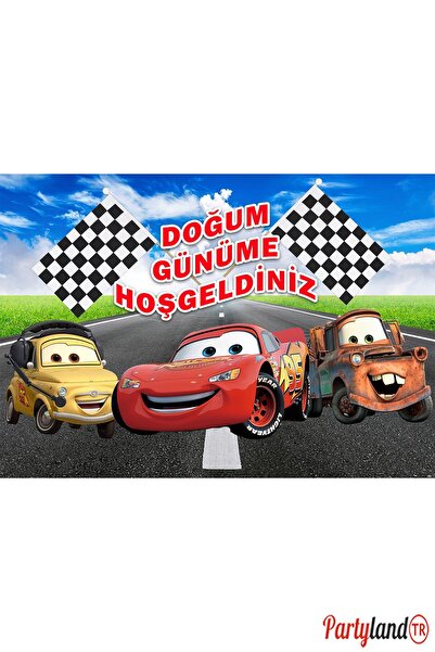 PartylandTR CARS Şimşek Mcqueen 33*48 cm Doğum Günü Karton Poster