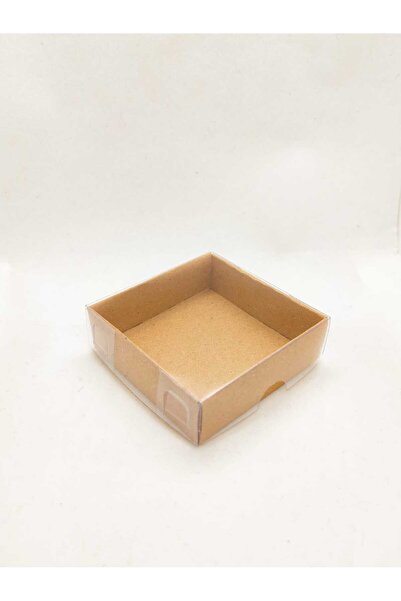 Skybox 6x6x2 Cm Asetat Kapaklı Kraft Kutu 100 Adet