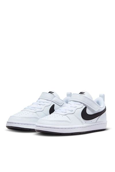 Nike White Boy's Walking Shoes DV5457-104 COURT BOROUGH LOW RECRAF