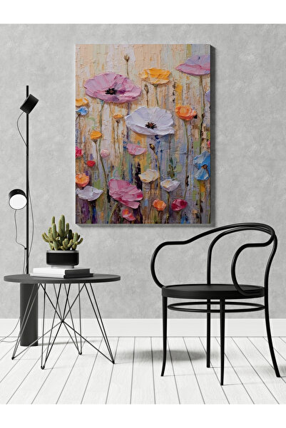 RUGSMODERN Kanvas Tablo Floral Çiçekli Temalı Desenli Modern Tablo