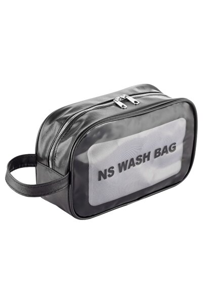NS reliable Ns Şeffaf Makyaj Ve Kozmetik Çantası-taşınabilir Seyahat Banyo Saklama Çantası-m (ORTA BOY)