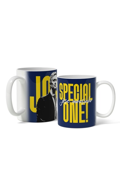 offside Jose Mourinho Special One Dark Blue Printed Porcelain Mug - Coffee Color Gift Cup