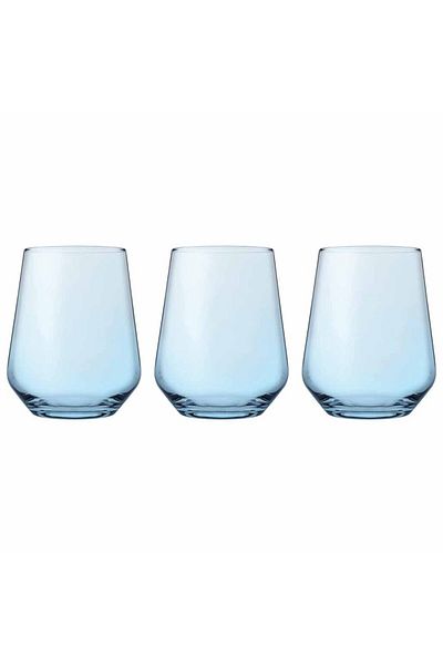 Paşabahçe Allegra Turquoise Water Glass - 3 pcs, 425 cc