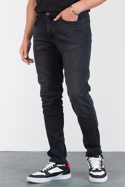 HALAT'S Ανδρικό τζιν τζιν Abel Anthracite Grind Slim Fit Lycra
