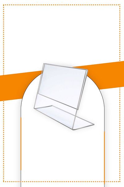 Yıldızan A7 L Type Horizontal Table Top 2.8 mm Clear Plexiglass Foil Brochure - Ds-704