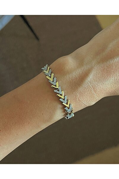 Ebr atelier Steel Bracelet - Fishbone Detailed