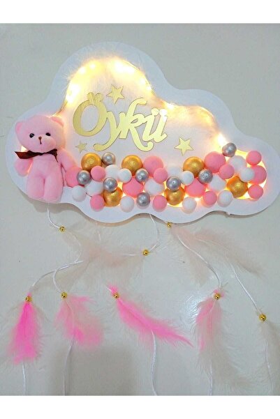 bebek atölyem Kişiye Özel El Işi Ledli Hastane Kapı Süsü