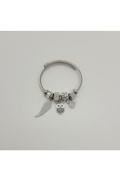 ozgurca aksesuar Owl Steel Bracelet