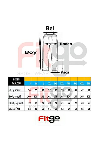 FİTGO Smoked Men's Straight Leg Comfortable Cut Sweatpants