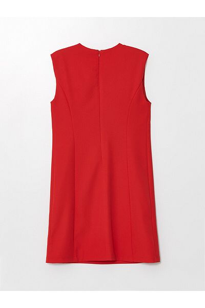 LC Waikiki LCW Women's Plain Crew Neck Dress