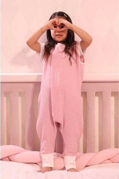 Lilalinda Baby/Child Sleeping Bag 0.5 Tog, 100% Cotton 4 Layers Muslin
