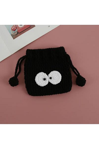 AFRALYAHOME handcrafted mini figure wallet, knitted wallet