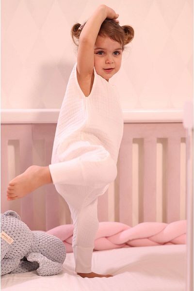 Lilalinda Baby/Child Sleeping Bag 0.5 Tog, 100% Cotton 4 Layers Muslin