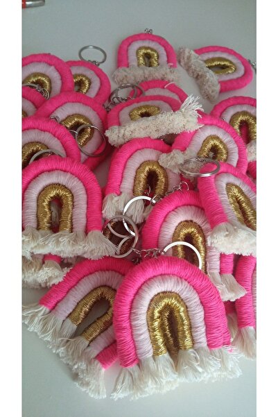 Büşra Uynk Macrame Rainbow Keychain Baby Gift 20 Pieces Alas Design