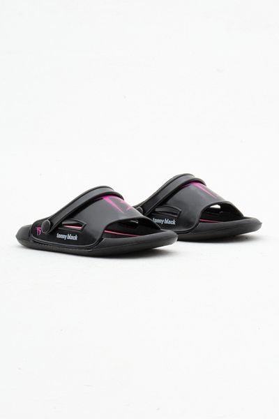 Tonny Black Papuci Copii Unisex Logo Negru - Talpa Poili