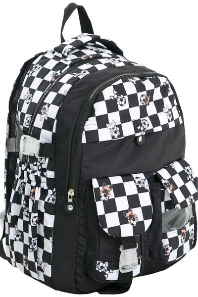 Uniquerrs Colorful Unisex Waterproof School Bag - Checkered Backpack