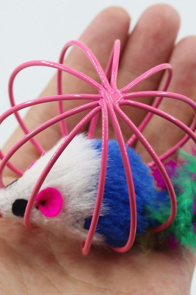 Generic Brand Plush Mouse Moving Cat Toy in Cat Toy Ball