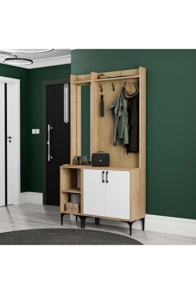 Mezza SET 5042-5002 ROYAL SOL AYNALI 2 KAPAKLI 4 ASKILI 2 RAFLI PORTMANTO SEP...