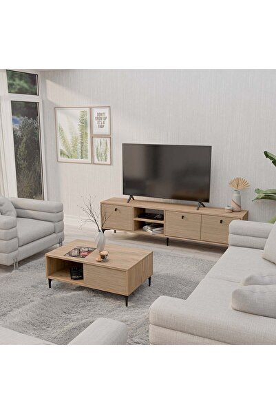Mezza SET 1364-2092 VİSİON TV ÜNİTESİ - ORTA SEHPA SETİ SEPET - YUNUS