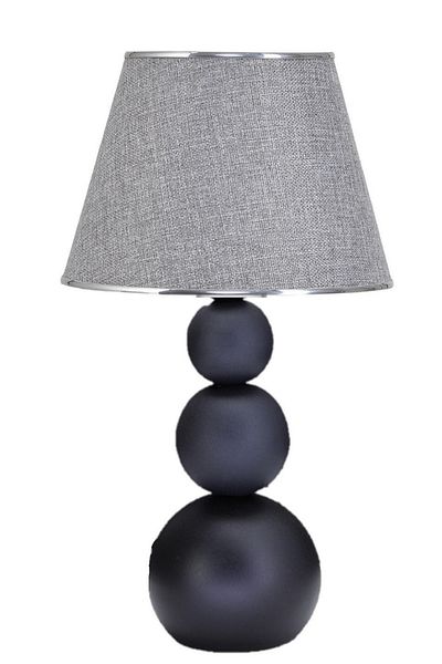 571 Store 2 Pieces Metal Leg Fabric Head Table Lamp - Night and Bedside Lamp