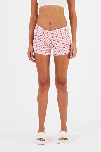 Penyelux Pink Stretchy Cotton Mini Shorts Leggings - Summer Cool, Elastic Waist