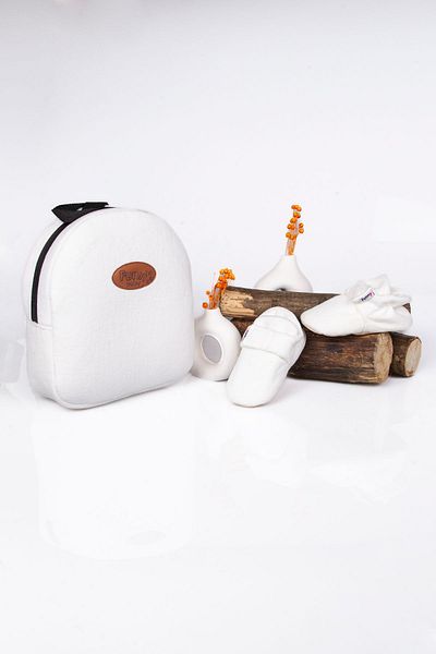 Funny Baby Velvet Bag and Booties Set - Children's Combination
