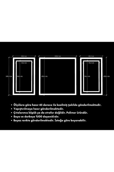 İthal Boyanabilir Dekoratif Duvar Çıtası Montaja Hazır Kesilmiş Çıtalar Kutulu