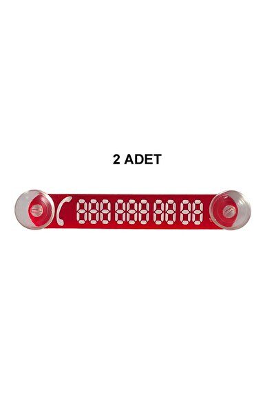 YeniDünyaOto Vehicle Parking Phone Number 2 Pieces Red-white Wire No Displayer Number Ydnmr220
