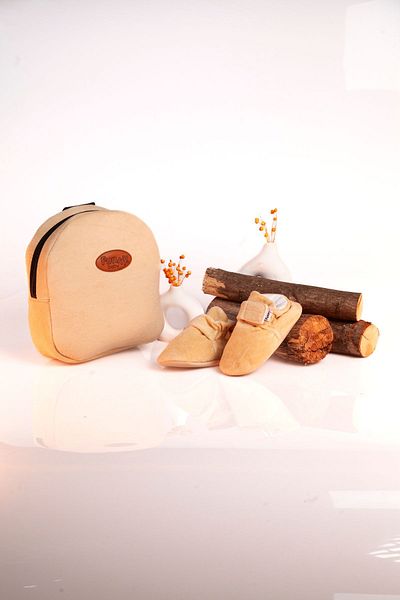 Funny Baby Velvet Bag and Booties Set - Children's Combination