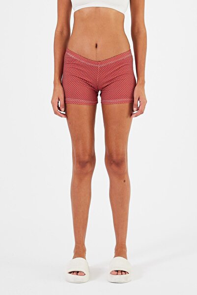 Penyelux Stretchy Cotton Mini Tights - Red, Elastic Waist, Summer Cool - Women