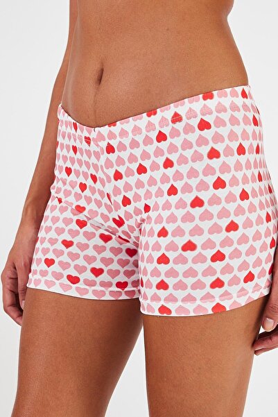 Penyelux Pink Stretchy Cotton Mini Shorts Leggings - Summer Cool, Elastic Waist