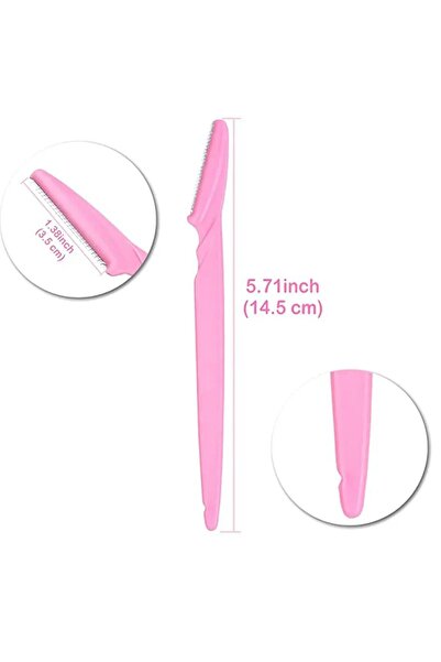 ThenTech Kaş Düzenleyici Şekillendirici 3 Adet Jilet Yüz Ve Kaş Tüylerini Almak İçin Kolay Kullanımlı Jilet