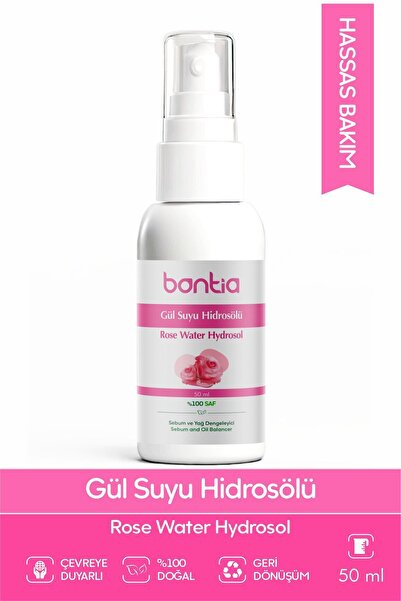 Bontia Gül Suyu Hidrosolü - Aydınlatıcı Ve Gözenek Sıkılaştırıcı - Yağı Alınm...