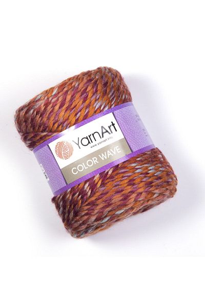 Yarnart Color Wave - Μαρμάρινο Χειροποίητο Νήμα Πλεξίματος Ebruli-119