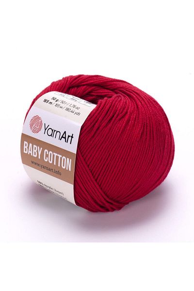Yarnart Baby Cotton - Baby Hand Knitting Thread Red-427