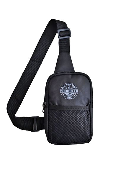 Outlet Çarşım Brooklyn Men's Cross Shoulder Bag Bodybag Three Compartments Black