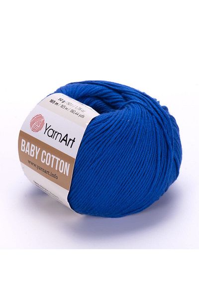 Yarnart Baby Cotton - Baby Hand Knitting νήμα Saks Blue-456