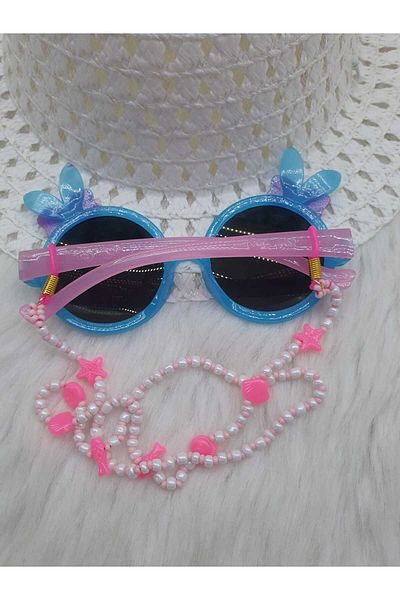 HAPPY HANDMADE Bead Detailed Heart Glasses Chain for Girls - Gift, Card