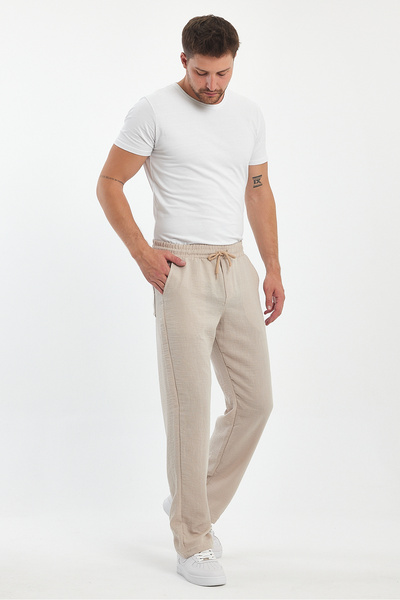 Quik-max Keten Pantolon Baggy Kalıp