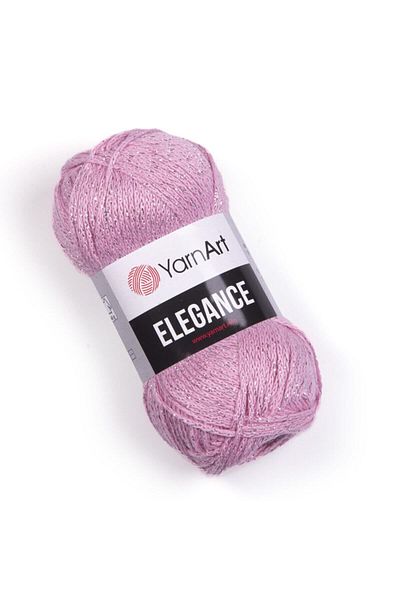 Yarnart Elegance - Glittery Χειροποίητο Νήμα Πλεξίματος Ανοιχτό Ροζ-109