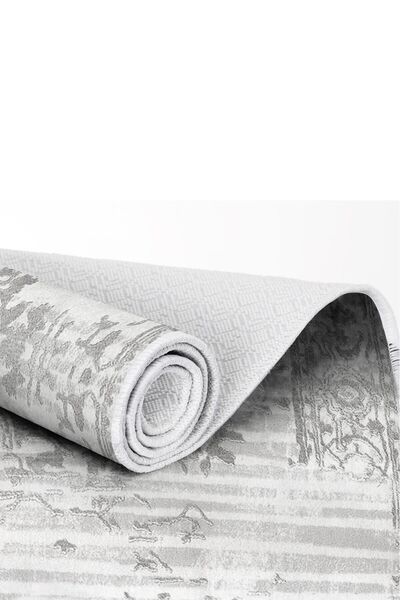 EXCLUSIVE Toprak Dijital Banyo Takımı 2 Parça Dora Gri Beyaz