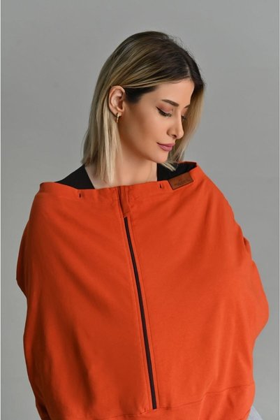 MAMKY Zippered Functional Breastfeeding and Stroller Cover - Gift Bag