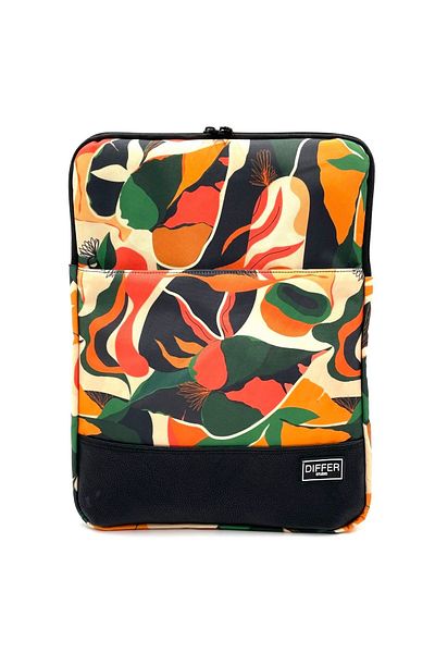 Differ Studio 13-14'' Inch Orange Leaf Pattern Laptop/macbook/computer/notebook Case/bag