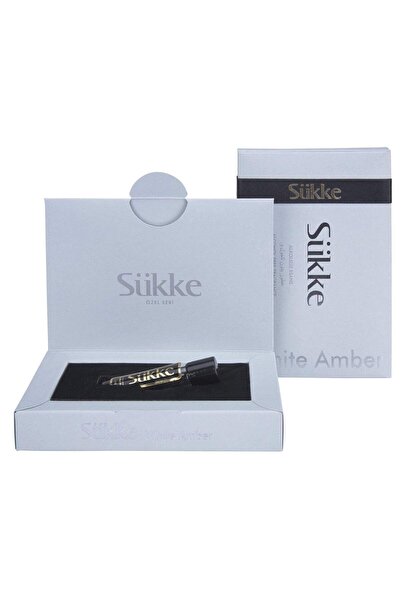 SÜKKE White Amber Hediyelik Kadın Alkolsüz Parfüm Esansı 5ml. Çelik Bilyeli K...