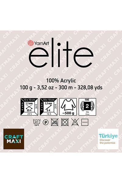 Yarnart Elite - Χειροποίητο νήμα πλεξίματος Mink-218
